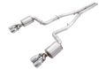 Picture of AWE Tuning 2015+ Dodge Challenger 6.4L/6.2L Non-Resonated Touring Edition Exhaust - Quad Silver Tips