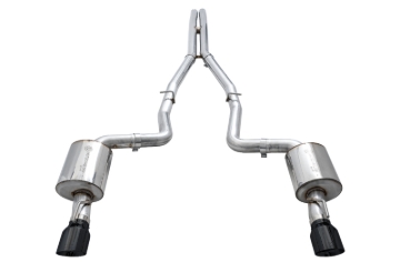 Picture of AWE Tuning 2015+ Dodge Charger 6.4L/6.2L Non-Resonated Touring Edition Exhaust - Diamond Blk Tips