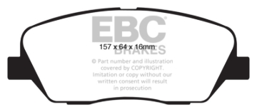 Picture of EBC Yellowstuff Brake Pad Sets - DP41844R