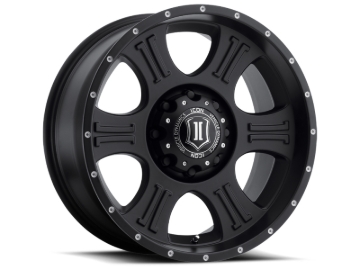 Picture of ICON Shield 20x9 8x180 12mm Offset 5.5in BS 125.2mm Bore Satin Black Wheel