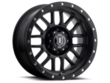 Picture of ICON Alpha 17x8.5 6x5.5 0mm Offset 4.75in BS 106.1mm Bore Satin Black Wheel