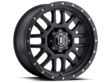 Picture of ICON Alpha 20x9 8x170 0mm Offset 5in BS 125.2mm Bore Satin Black Wheel