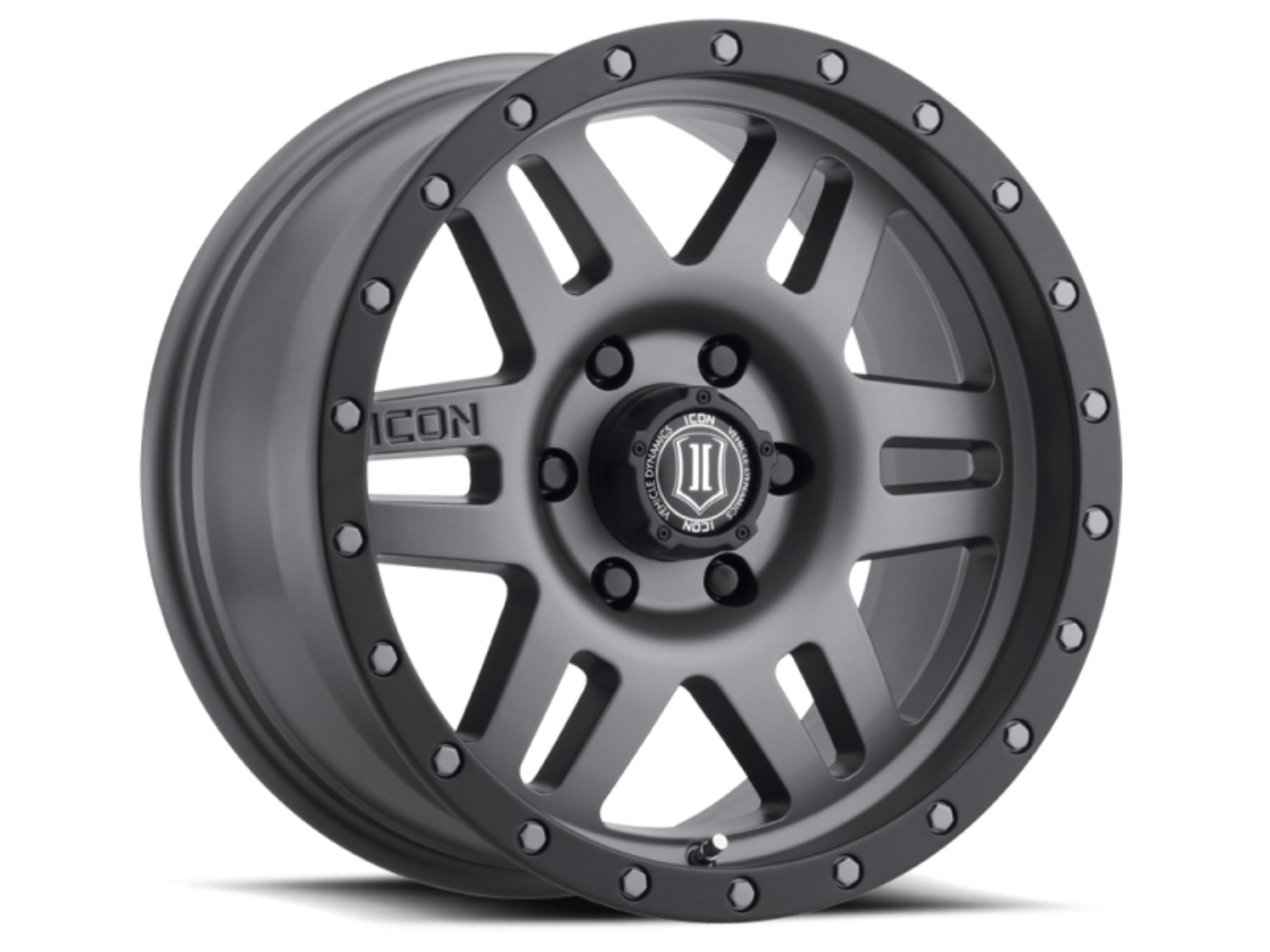Picture of ICON Six Speed 17x8.5 5x5 -6mm Offset 4.5in BS 94mm Bore Titanium Wheel