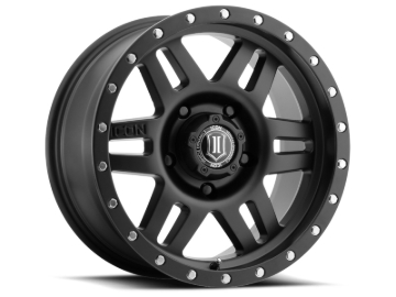 Picture of ICON Six Speed 17x8.5 5x5 -6mm Offset 4.5in BS 94mm Bore Satin Black Wheel