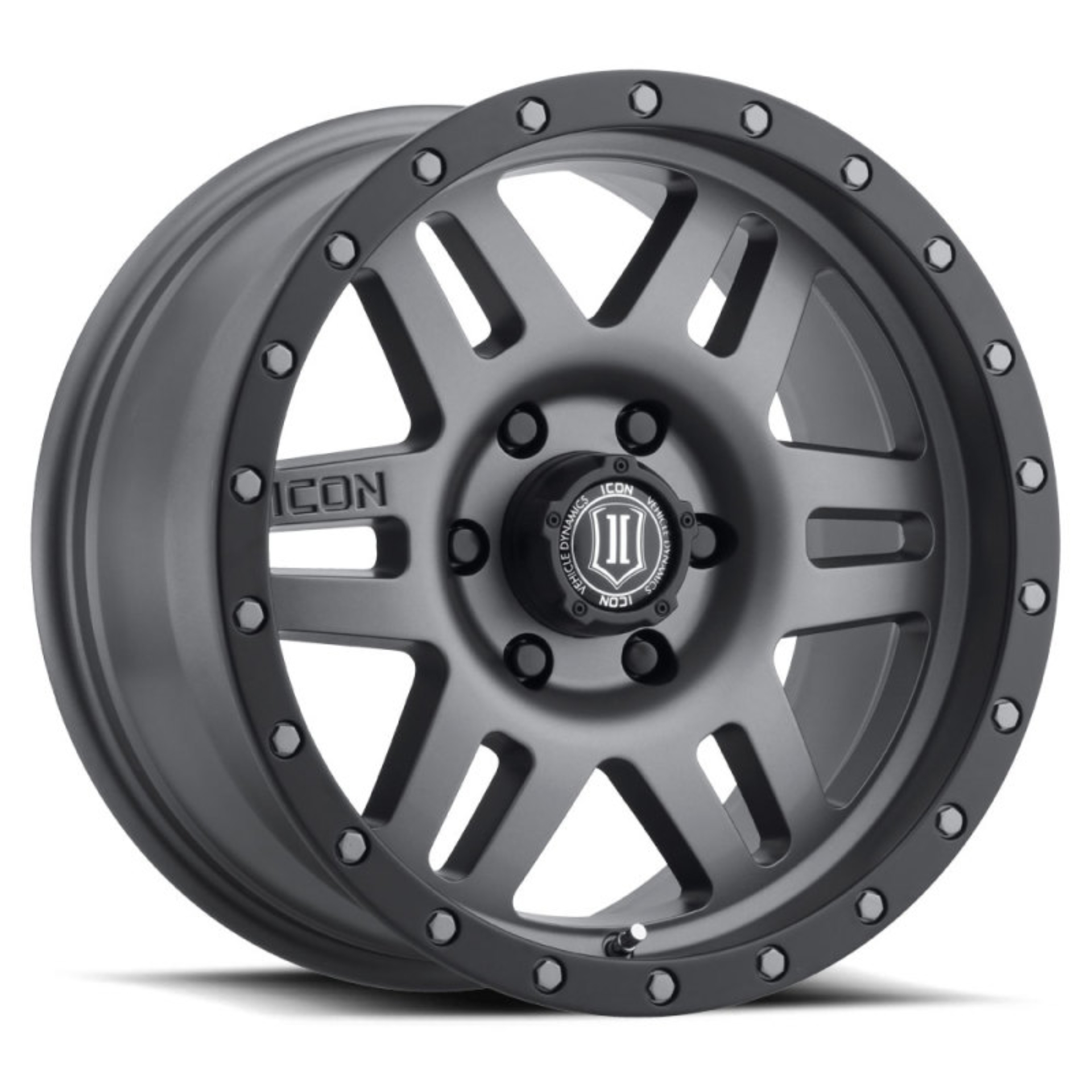 Picture of ICON Six Speed 17x8.5 6x5.5 25mm Offset 5.75in BS 108.1mm Bore Titanium Wheel