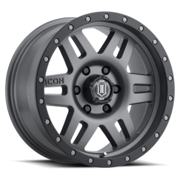 Picture of ICON Six Speed 17x8.5 6x5.5 25mm Offset 5.75in BS 108.1mm Bore Titanium Wheel