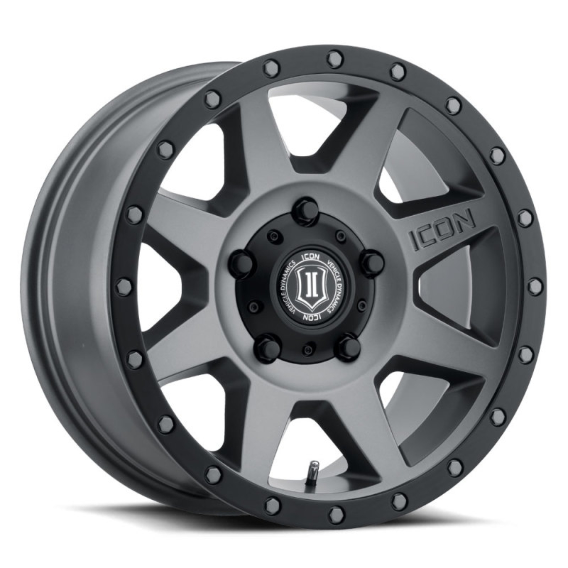 Picture of ICON Rebound 18x9 5x150 25mm Offset 6in BS 110.1mm Bore Titanium Wheel