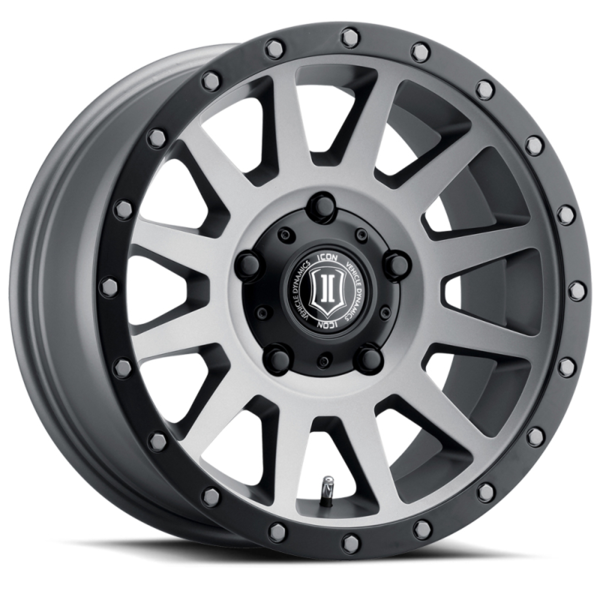 Picture of ICON Compression 17x8.5 5x150 25mm Offset 5.75in BS 110.1mm Bore Titanium Wheel