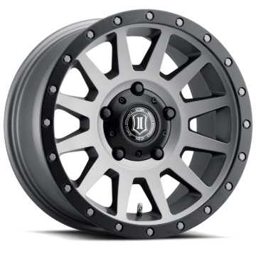 Picture of ICON Compression 17x8.5 5x150 25mm Offset 5.75in BS 110.1mm Bore Titanium Wheel