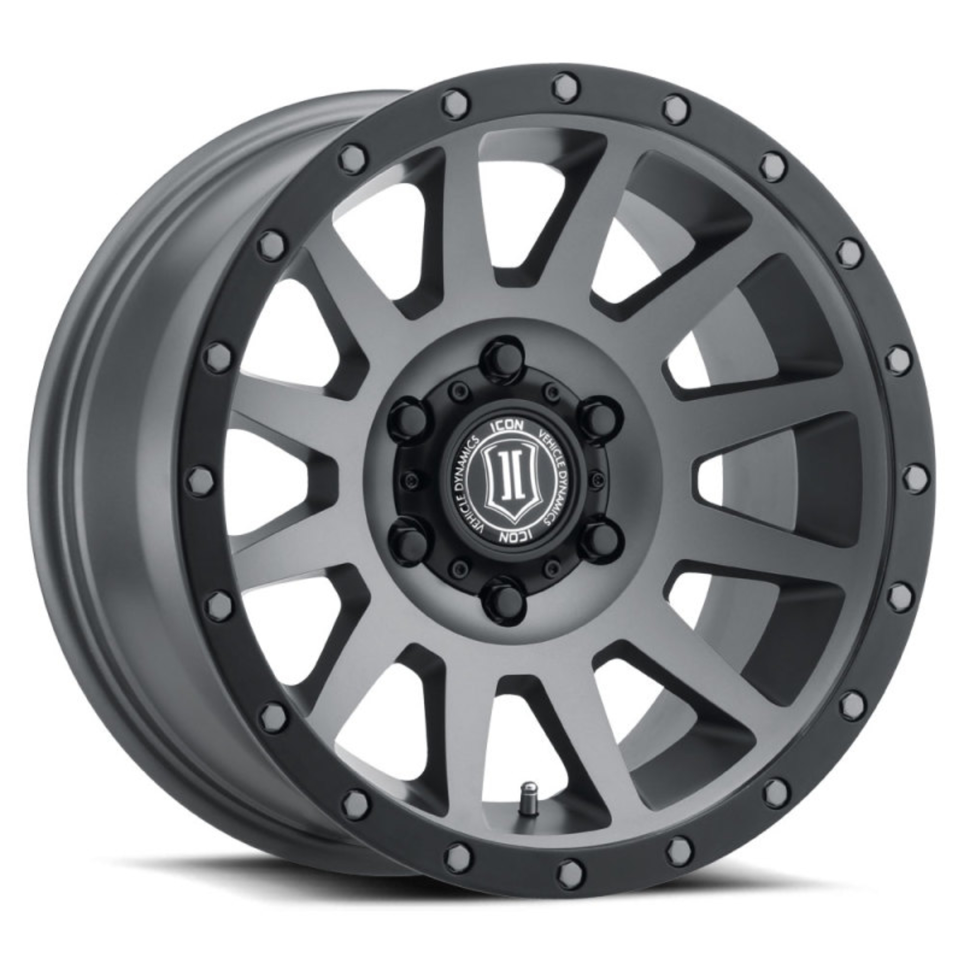 Picture of ICON Compression 17x8.5 6x135 6mm Offset 5in BS 87.1mm Bore Titanium Wheel