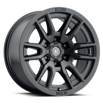 Picture of ICON Vector 6 17x8.5 6x135 6mm Offset 5in BS 87.1mm Bore Satin Black Wheel