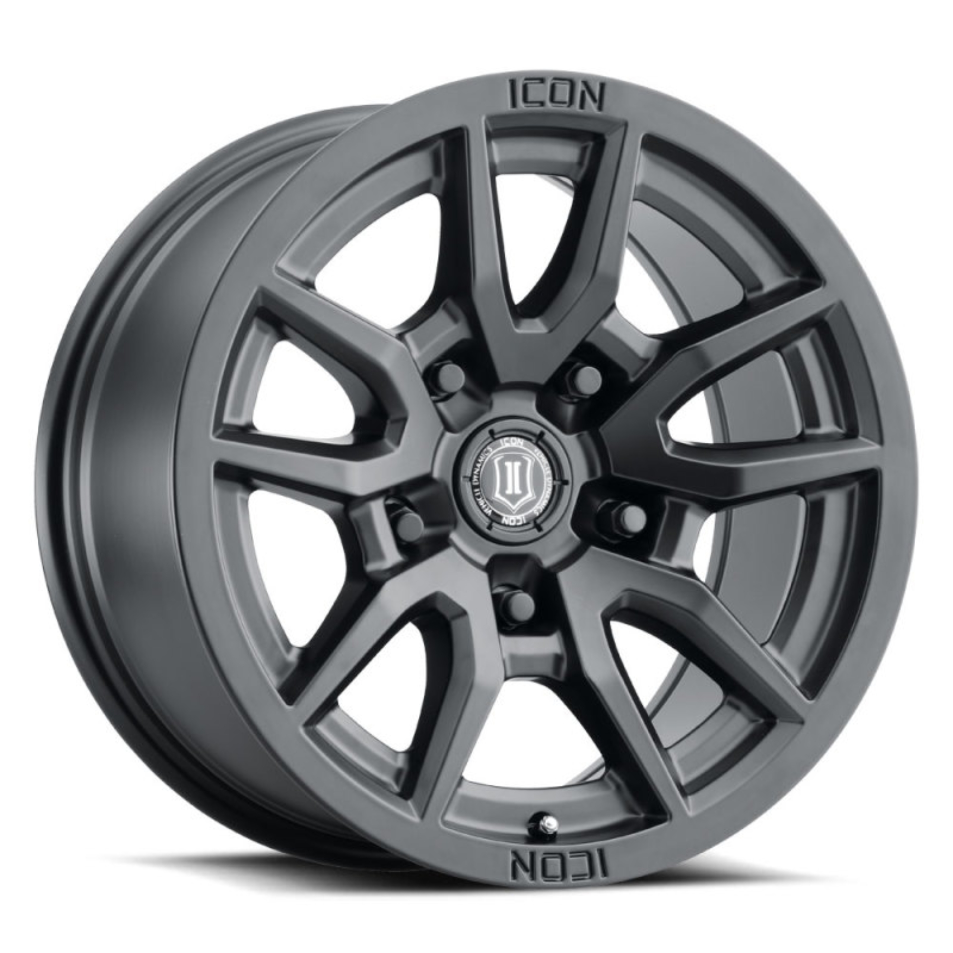 Picture of ICON Vector 5 17x8.5 5x5 -6mm Offset 4.5in BS 71.5mm Bore Satin Black Wheel