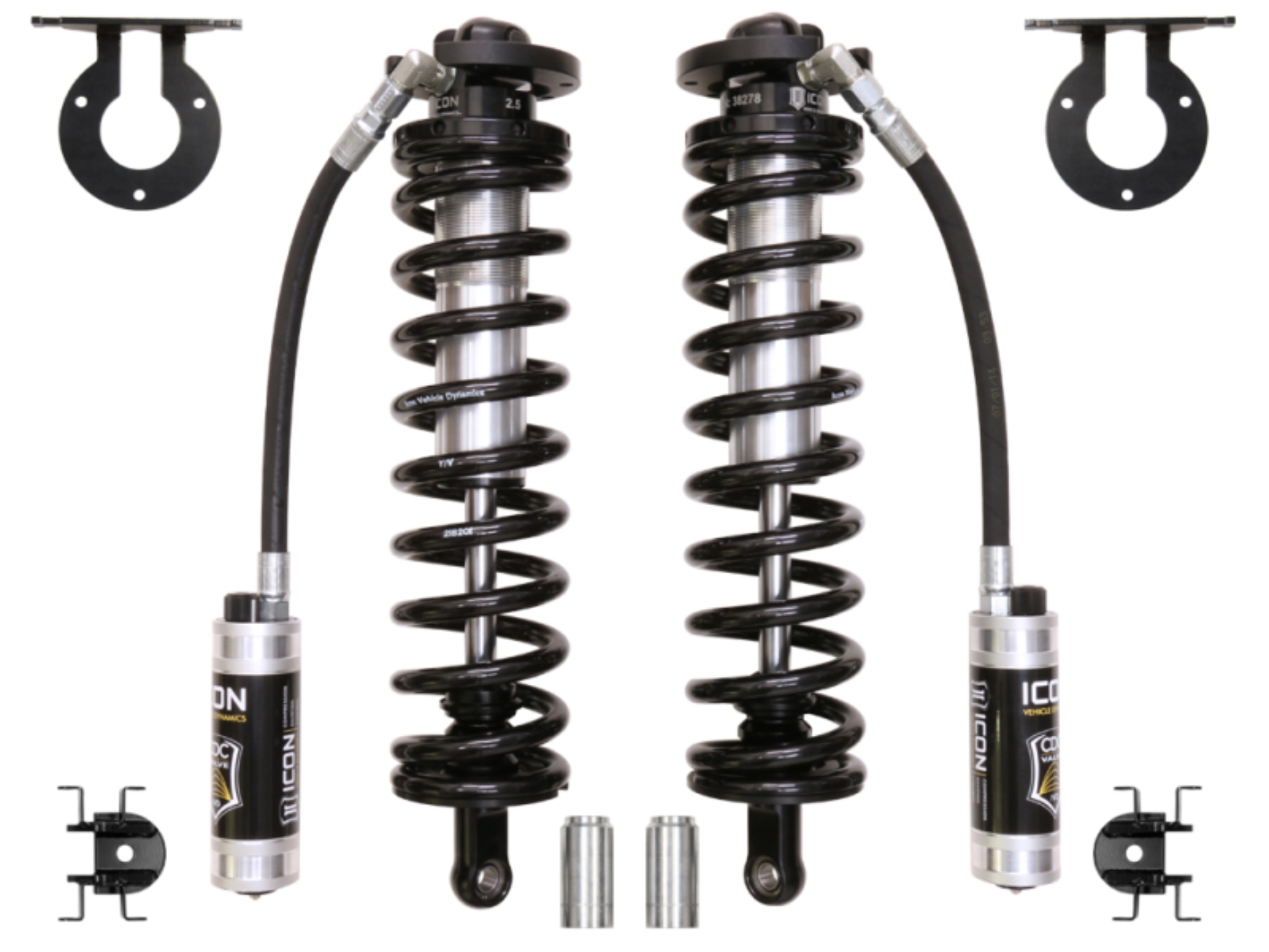 Picture of ICON 2005+ Ford F-250/F-350 Super Duty 4WD 4in 2.5 Series Shocks VS RR CDCV Bolt-In Conversion Kit