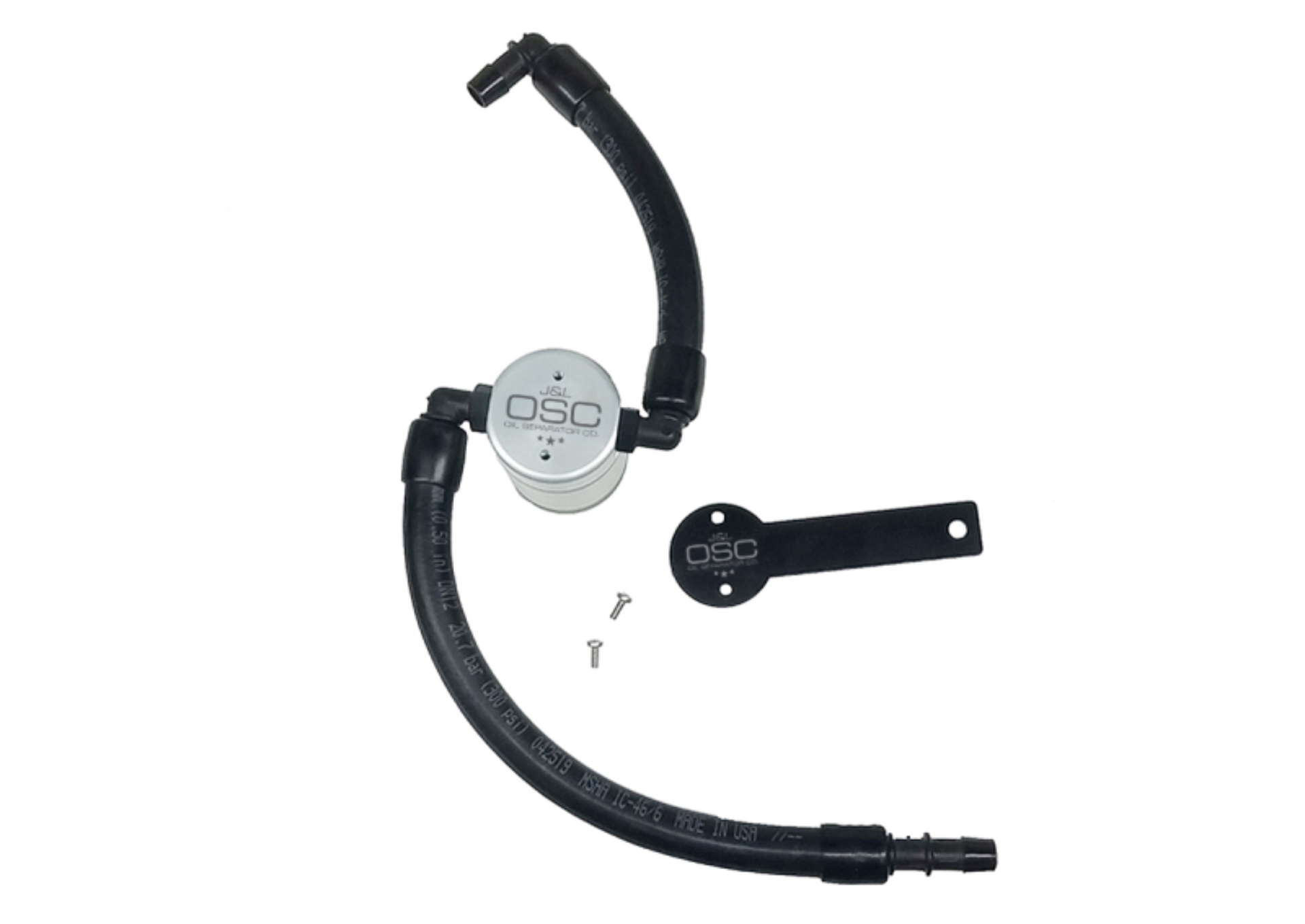 Picture of J&L 2019-2024 Dodge Ram 1500 5.7L Oil Separator 3.0 Passenger Side - Clear Anodized