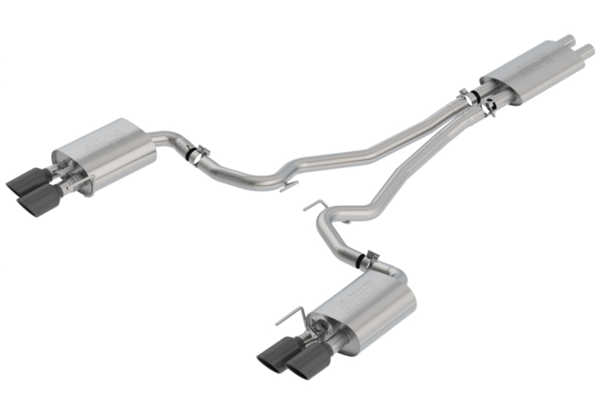 Picture of Borla 18-20 Ford Mustang GT 5.0L AT/MT ECE Cat-Back Exhaust w/ Active Valve (Fits Convertible)
