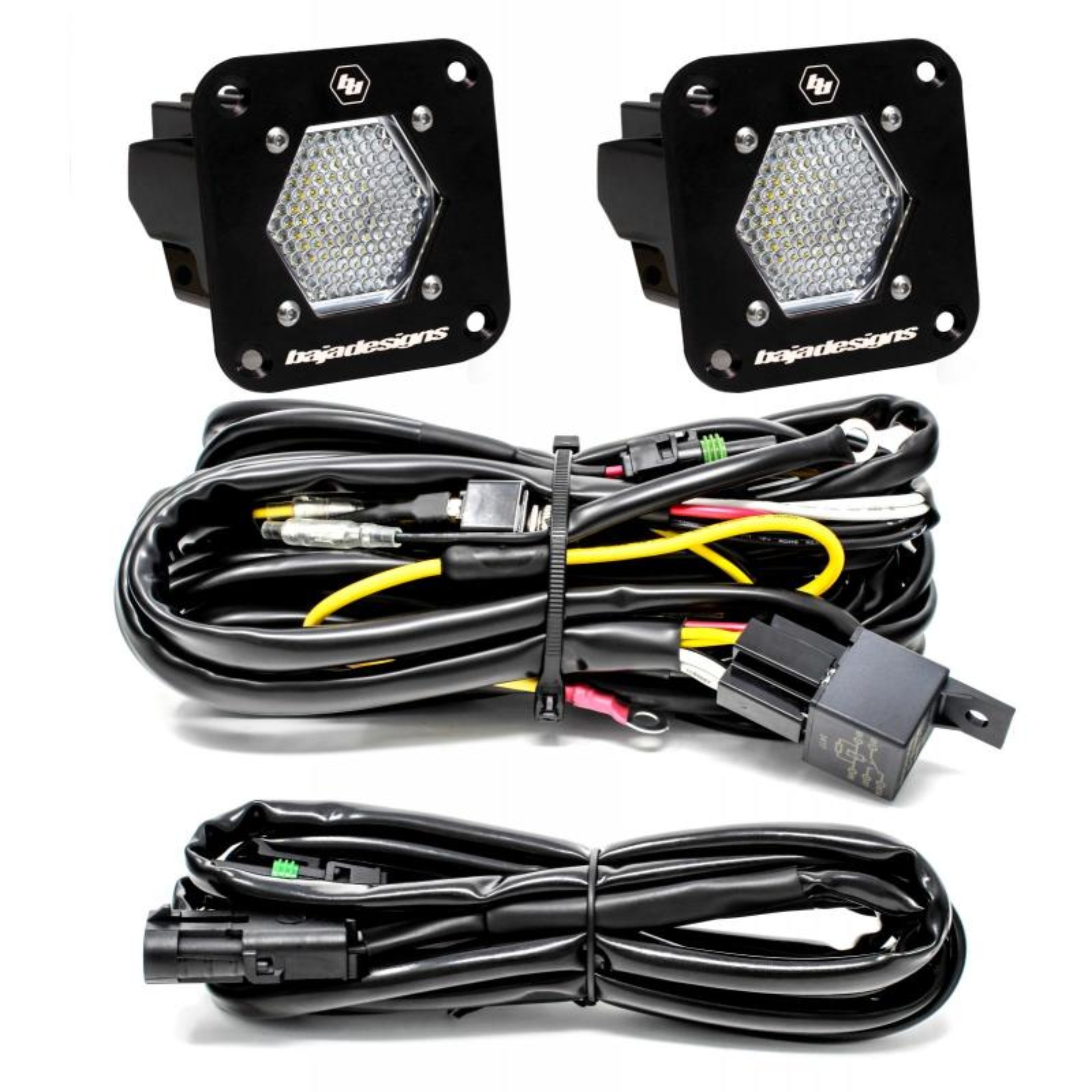 Picture of Baja Designs S1 Work/Scene LED Light Backup Kit w/ Mounting Bracket Pair