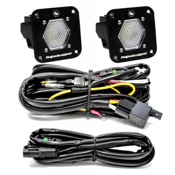 Picture of Baja Designs S1 Work/Scene LED Light Backup Kit w/ Mounting Bracket Pair