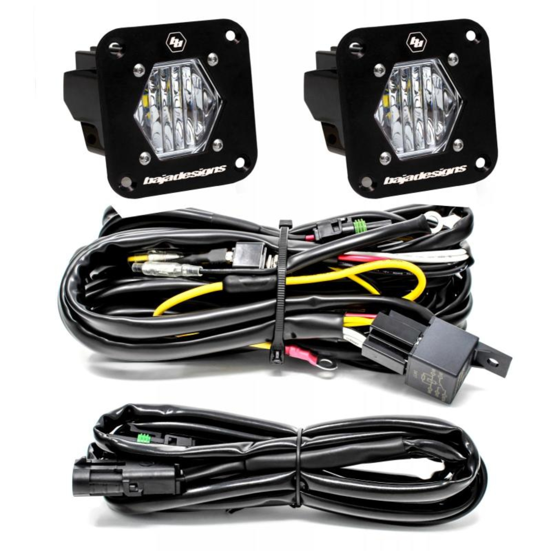 Picture of Baja Designs S1 Wide Cornering LED Light Backup Kit w/ Mounting Bracket Pair