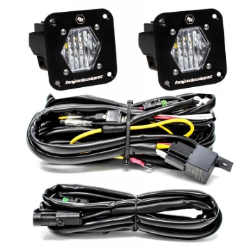 Picture of Baja Designs S1 Wide Cornering LED Light Backup Kit w/ Mounting Bracket Pair