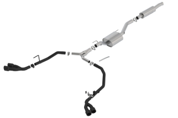Picture of Borla 2020 Jeep Gladiator JT 3.6L V6 AT/MT AWD 2.75-2in S-Type Catback Ceramic Blk Tailpipe & Tips