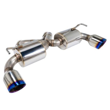 Picture of Remark Nissan 370Z (Z34) V2 Axle Back Exhaust w/ Burnt Stainless Steel Double Wall Tip