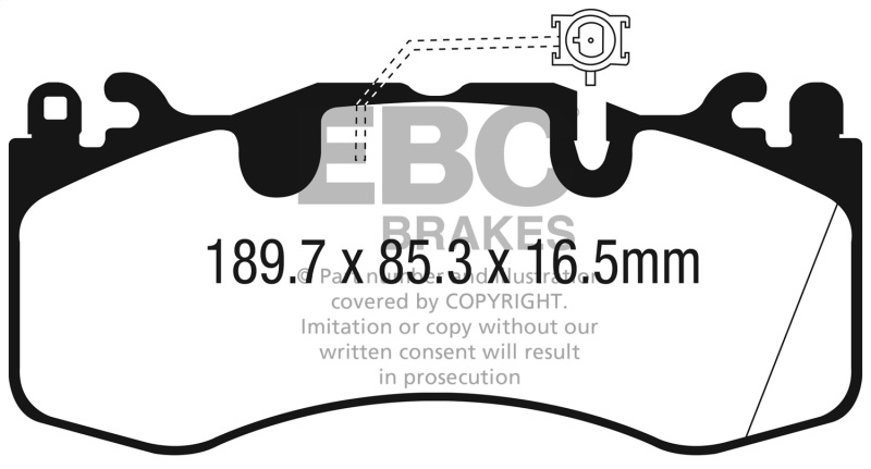 Picture of EBC Yellowstuff Brake Pad Sets - DP42336R
