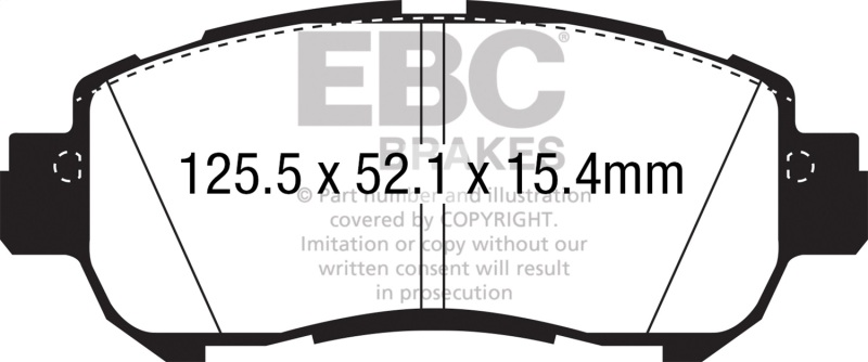 Picture of EBC Yellowstuff Brake Pad Sets - DP42346R