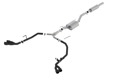 Picture of Borla 2020 Jeep Gladiator JT 3.6L V6 AT/MT AWD 2.75-2in ATAK Catback Ceramic Blk Tailpipe & Tips