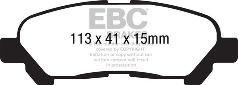Picture of EBC Greenstuff Brake Pad Sets - DP61838