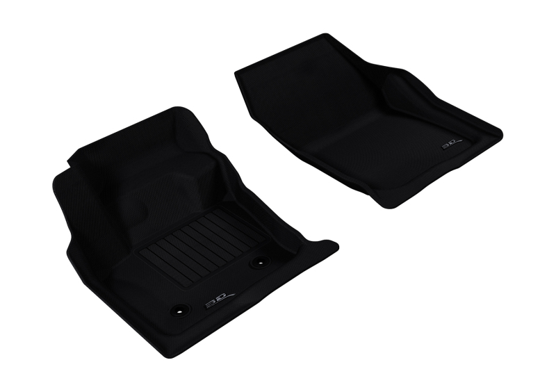 Picture of 3D MAXpider ACE Kagu-Front-Black Floor Mats - L1FR06011509