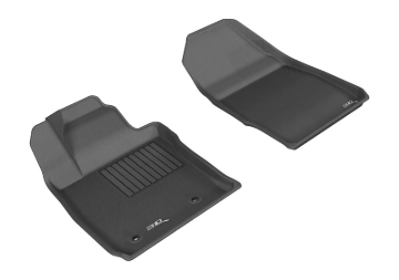 Picture of 3D MAXpider ACE Kagu-Front-Black Floor Mats - L1FR08011509