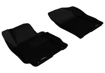 Picture of 3D MAXpider ACE Kagu-Front-Black Floor Mats - L1HY02111509