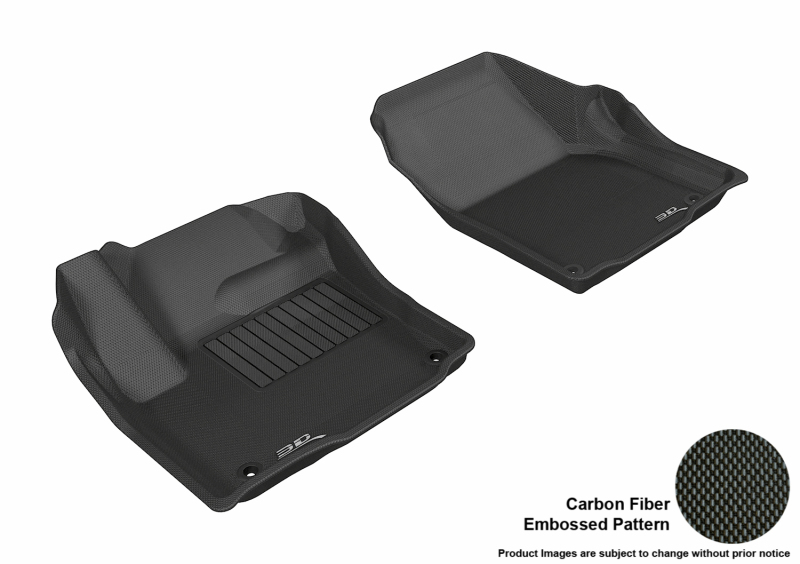 Picture of 3D MAXpider ACE Kagu-Front-Black Floor Mats - L1LR00611509