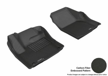 Picture of 3D MAXpider ACE Kagu-Front-Black Floor Mats - L1LR00611509