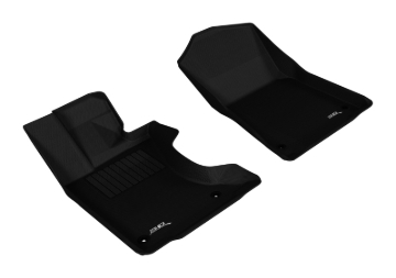 Picture of 3D MAXpider ACE Kagu-Front-Black Floor Mats - L1LX03011509