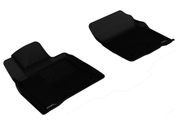 Picture of 3D MAXpider ACE Kagu-Front-Black Floor Mats - L1LX03711509