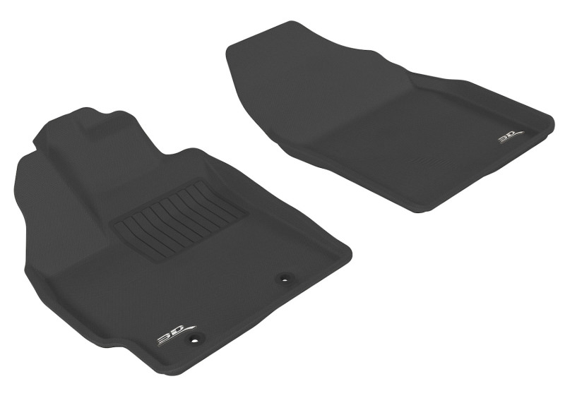 Picture of 3D MAXpider ACE Kagu-Front-Black Floor Mats - L1TY09211509