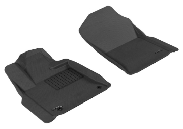 Picture of 3D MAXpider ACE Kagu-Front-Black Floor Mats - L1TY14911509