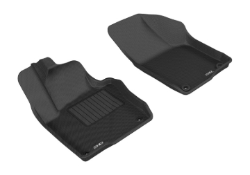 Picture of 3D MAXpider ACE Kagu-Front-Black Floor Mats - L1VW05511509