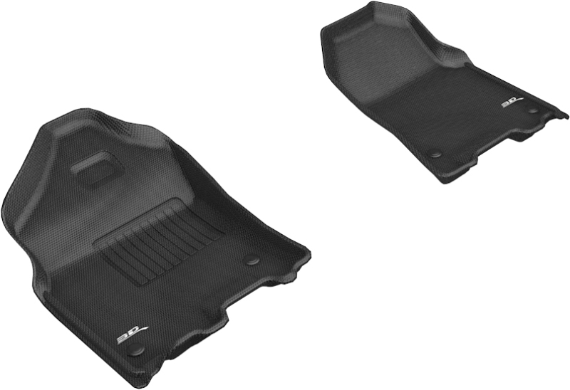 Picture of 3D MAXpider ACE Kagu-Front-Black Floor Mats - L1DG02811509