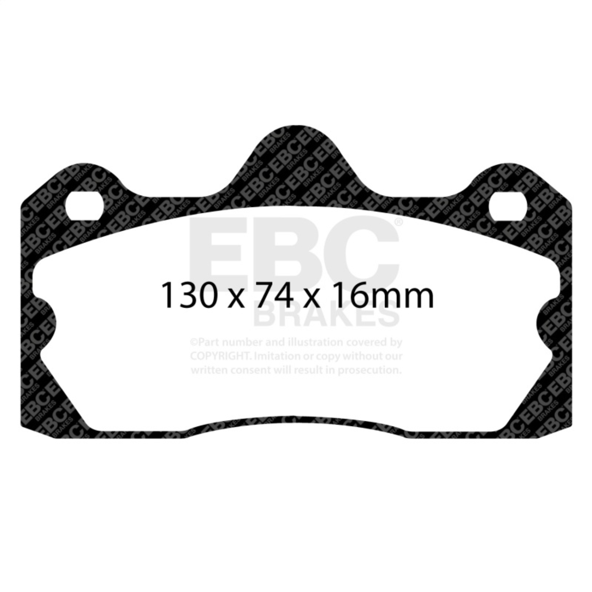 Picture of EBC Yellowstuff Brake Pad Sets - DP4060R
