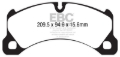 Picture of EBC Yellowstuff Brake Pad Sets - DP42162R