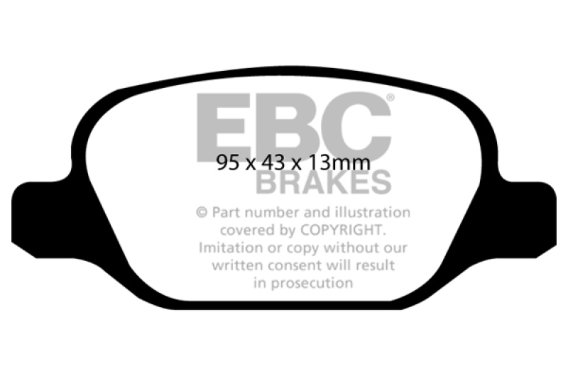 Picture of EBC Redstuff Brake Pad Sets - DP31338C