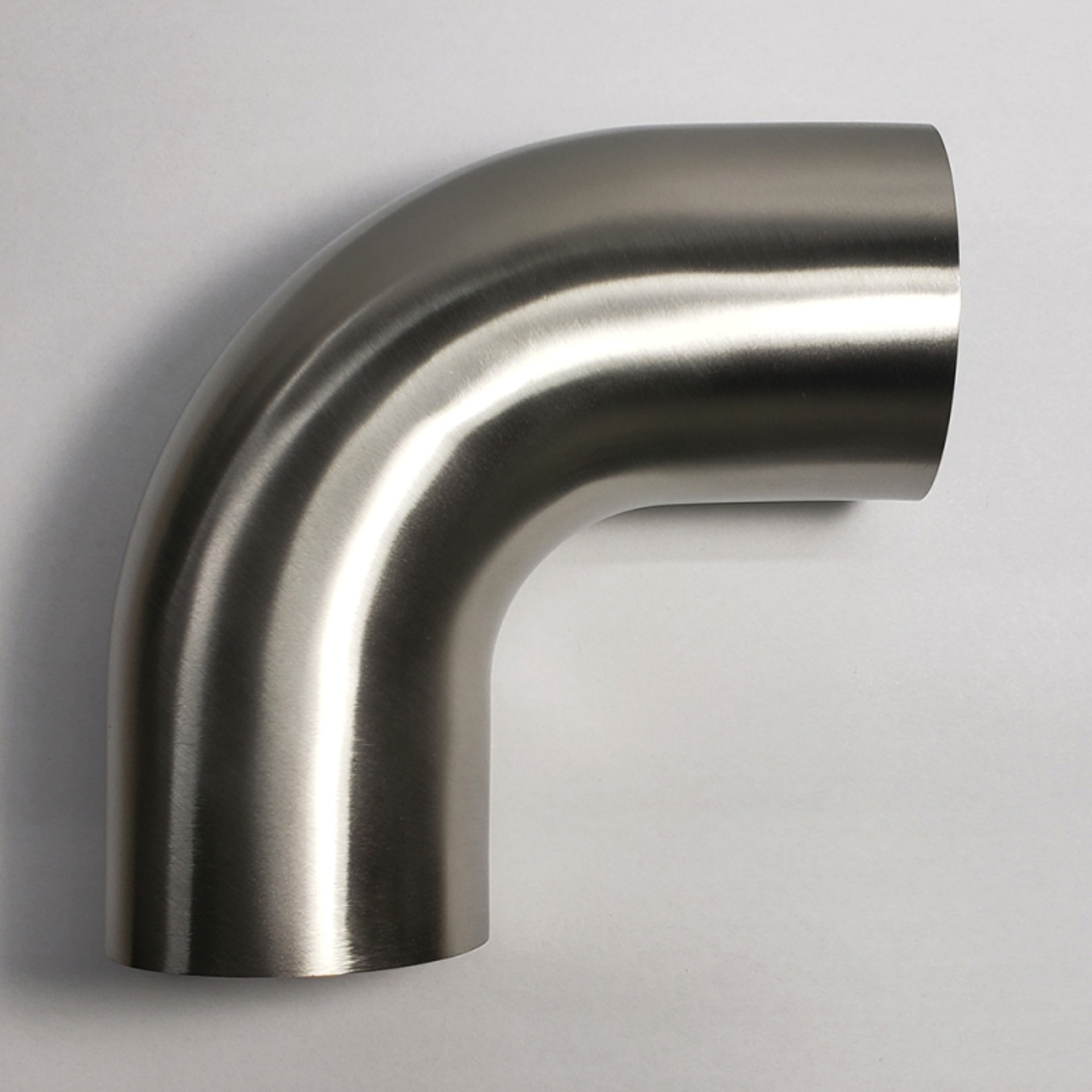 Picture of Stainless Bros 3.5in Diameter 1D / 3.5in CLR 90 Degree Bend w/ Leg