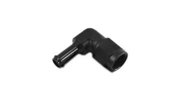 Picture of Vibrant -6AN to 3/8in Hose Barb 90 Degree Adapter - Anodized Black