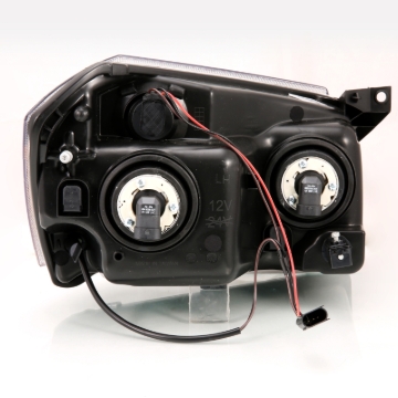 Picture of ANZO 2005-2007 Dodge Magnum Crystal Headlight  Black Amber
