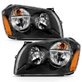 Picture of ANZO 2005-2007 Dodge Magnum Crystal Headlight  Black Amber