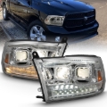 Picture of ANZO 2009-2018 Dodge Ram 1500 Projector H.L. Switchback Black Amber
