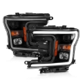 Picture of ANZO 2018-2019 Ford F-150 Projector Plank Style H.L. Black Amber (Without Switchback)