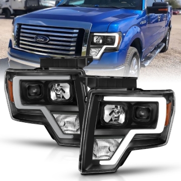 Picture of ANZO 2009-2014 Ford F-150 Projector Light Bar H.L Black Amber